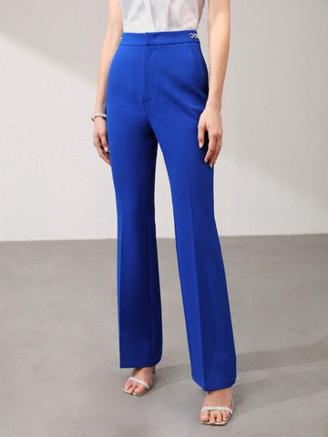 MOTF PREMIUM FLARED RHINESTONE DETAIL DRESS PANTS