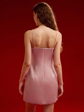 MOTF PREMIUM FLORAL APPLIQUED CAMI DRESS,VALENTINE'S DAY OUTFIT