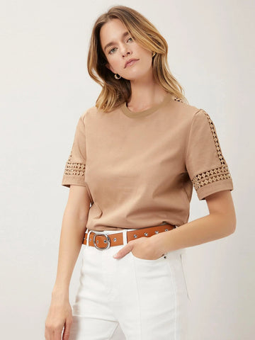 MOTF PREMIUM GUIPURE LACE T-SHIRT