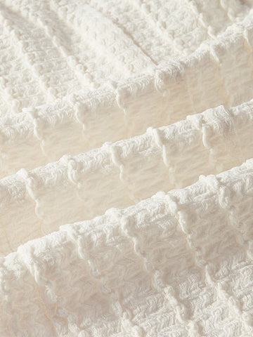 MOTF PREMIUM KNITTED WOMEN'S V-NECK SOLID TEXTURED T-SHIRT