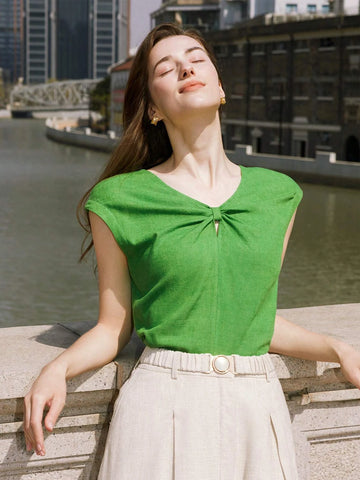 MOTF PREMIUM LINEN VISCOSE BLOUSE