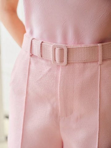 MOTF PREMIUM PRESS CREASED BELTED TAILORED SHORTS