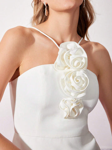 MOTF PREMIUM ROSETTE PEPLUM TOP