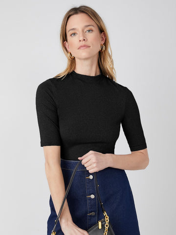 MOTF PREMIUM SLIM MOCK NECK T-SHIRT