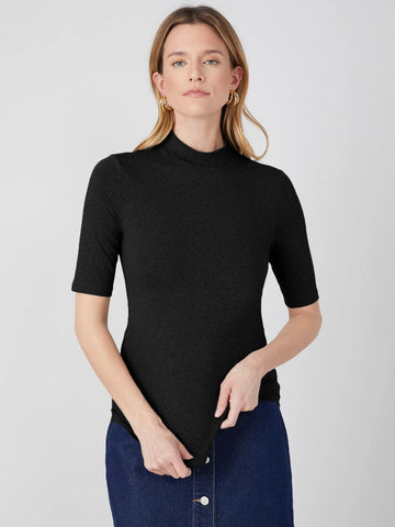 MOTF PREMIUM SLIM MOCK NECK T-SHIRT