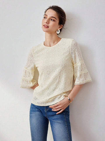 MOTF PREMIUM SOLID BELL SLEEVE SCHIFFY TEE