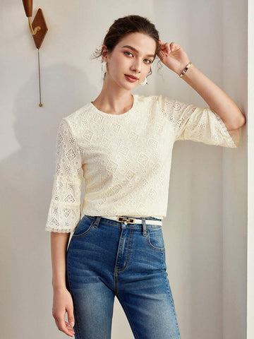 MOTF PREMIUM SOLID BELL SLEEVE SCHIFFY TEE