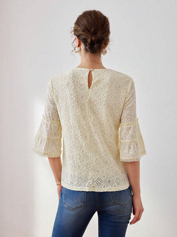 MOTF PREMIUM SOLID BELL SLEEVE SCHIFFY TEE