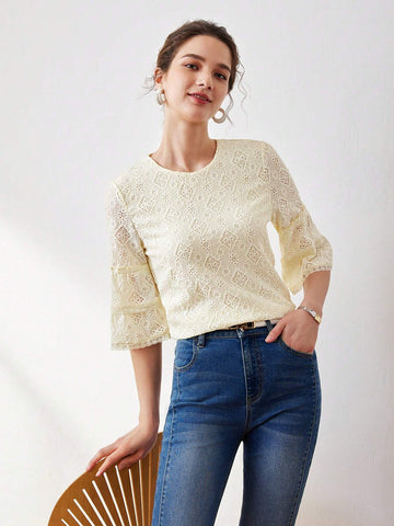 MOTF PREMIUM SOLID BELL SLEEVE SCHIFFY TEE