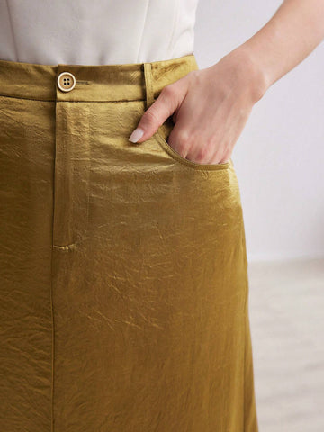 MOTF PREMIUM SOLID MERMAID HEM SKIRT