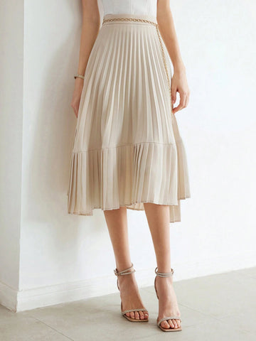 MOTF PREMIUM SOLID PLEATED SKIRT