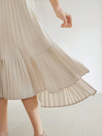MOTF PREMIUM SOLID PLEATED SKIRT
