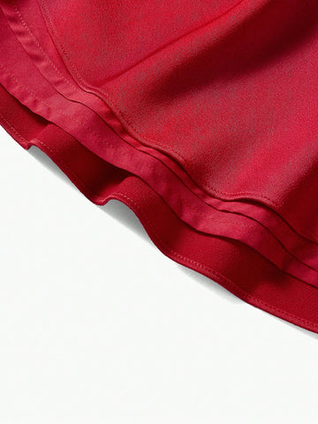 MOTF PREMIUM SOLID RUFFLE TRIM SKIRT