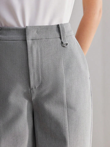 MOTF PREMIUM SOLID SLANT POCKET SEAM FRONT SUIT PANTS