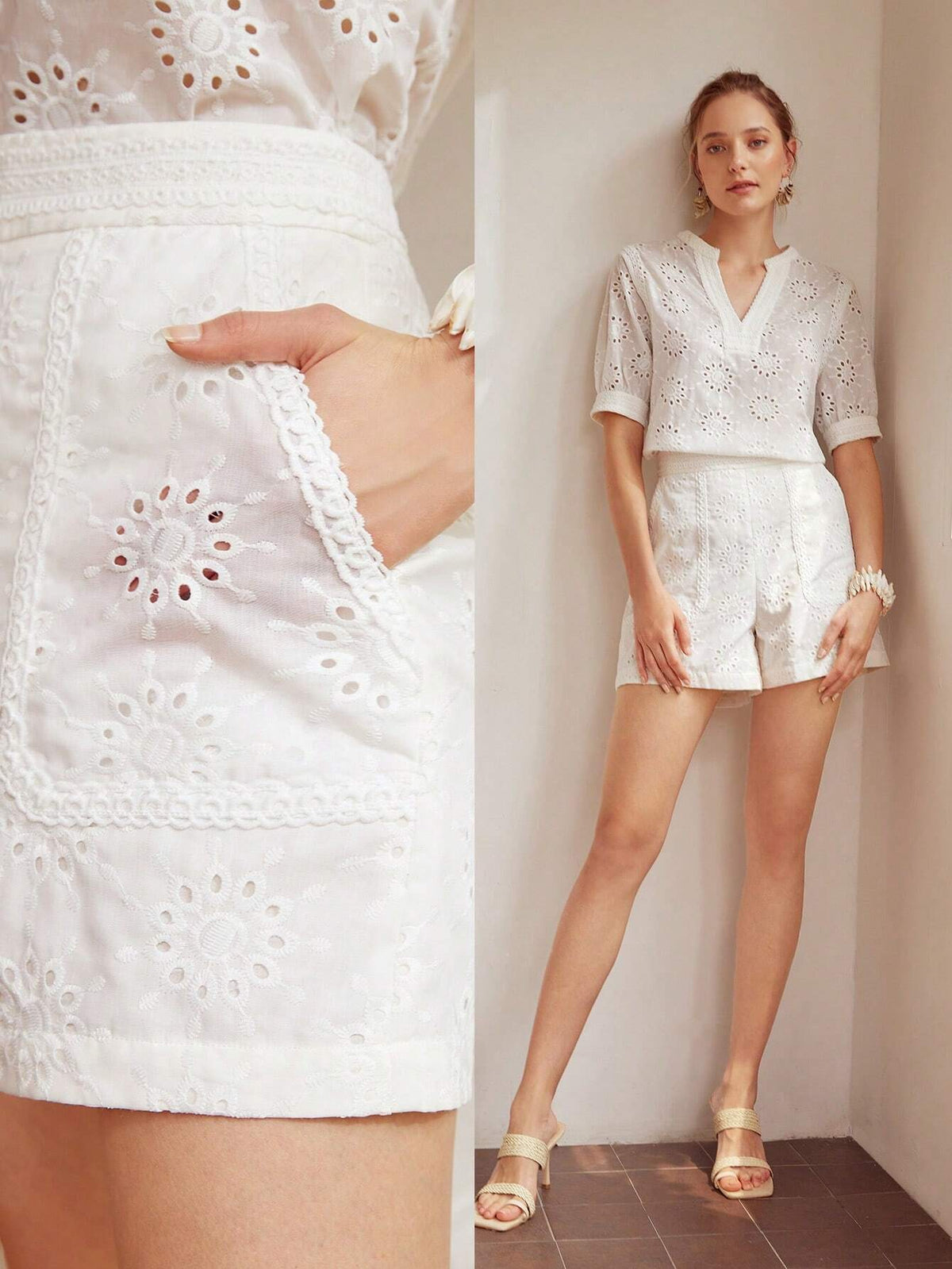 MOTF PREMIUM STRAIGHT SCHIFFY SHORTS
