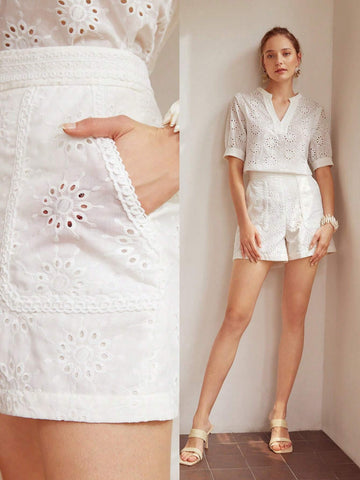 MOTF PREMIUM STRAIGHT SCHIFFY SHORTS