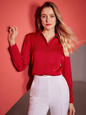 MOTF PREMIUM SWEETHEART SEAM SHIRT