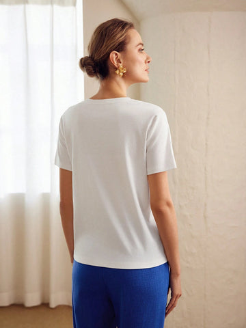 MOTF PREMIUM VASE PRINT PATCHED SHORT SLEEVE TEE