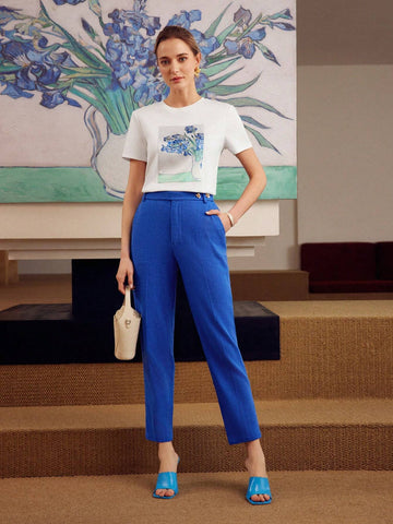 MOTF PREMIUM VASE PRINT PATCHED SHORT SLEEVE TEE