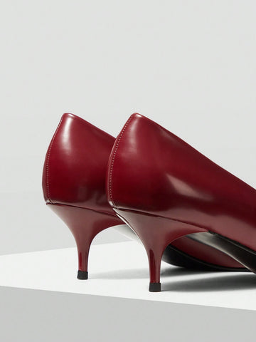 WOMEN'S POINTED LOW HEEL BOW KNOT PUMPS