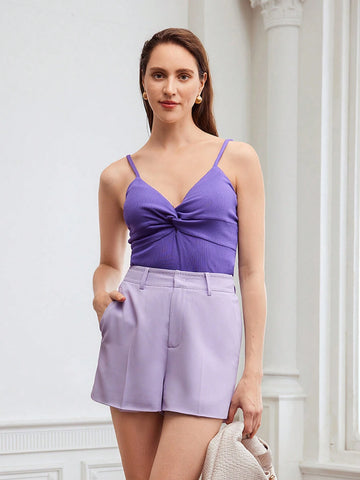 MOTF PREMIUM WOVEN STRAIGHT FIT PRESS CREASE SHORTS