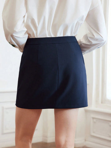 MOTF PREMIUM WOVEN WOMEN'S FLORAL EMBROIDERED SKIRT