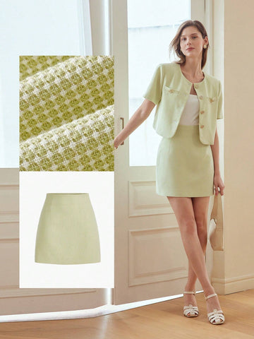 MOTF PREMIUM ZIPPER SIDE STRAIGHT SKIRT