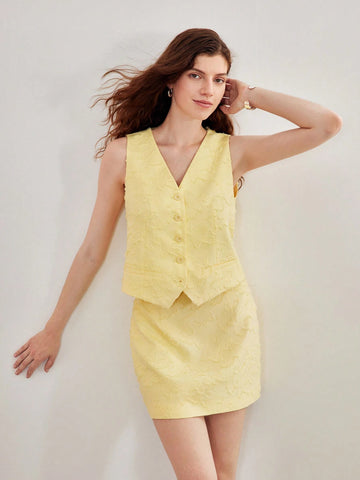 MOTF STUDIO SOLID FUZZY TEXTURED SKIRT