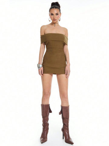 MUSERA Bardot Bodycon Dress