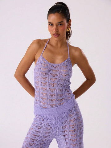 MUSERA Crochet Beach Bodysuit