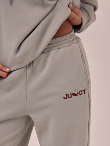 MUSERA 'Juicy' Slogan Cuffed Elasticated Sweatpants