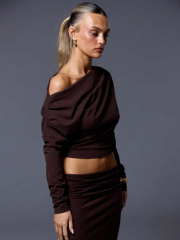 The Shoulder Slouchy Long Sleeve Top