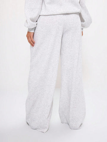 MUSERA Oversized Raw Hem Sweatpants