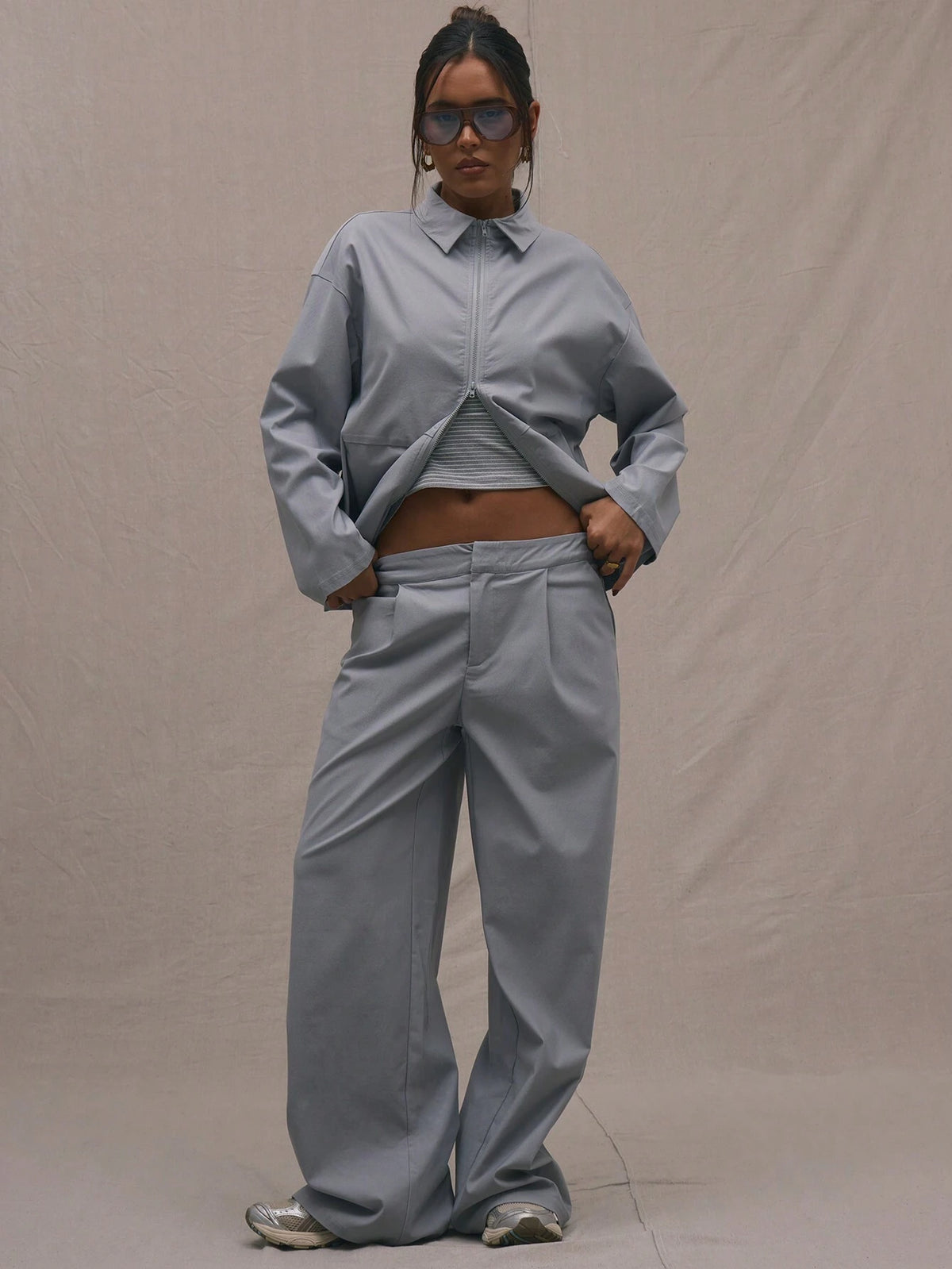 MUSERA Oversized Straight Leg Pants