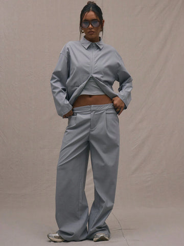 MUSERA Oversized Straight Leg Pants