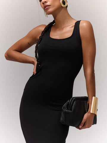 MUSERA Scoop Neck Sleeveless Maxi Dress