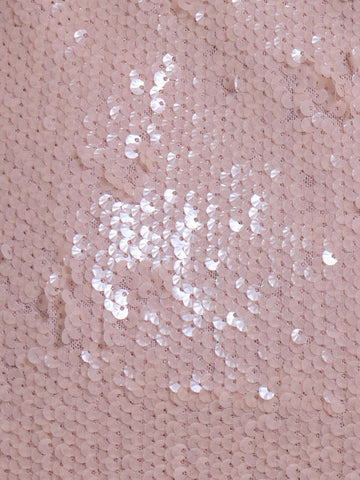 MUSERA Sexy Sequin Plunge Mini Dress