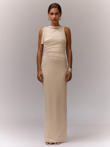 MUSERA Slinky Mesh Maxi Dress