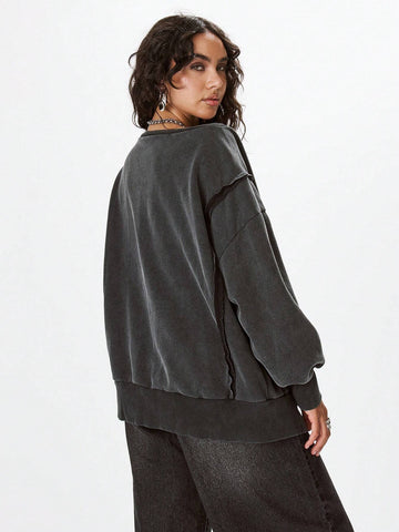 Slogan Crewneck Jumper
