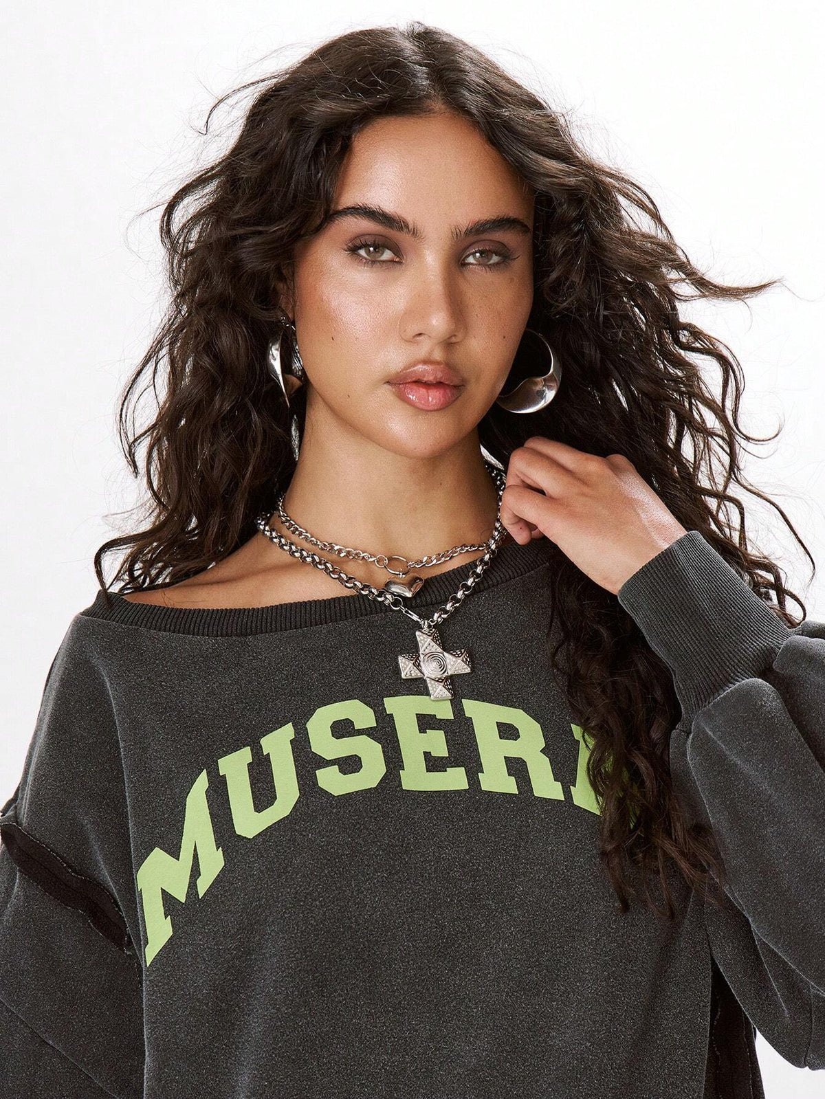 Slogan Crewneck Jumper