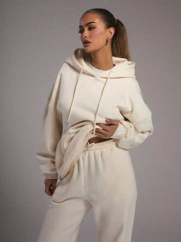 MUSERA Solid Colored Drawstring Waist Wide Leg Pants