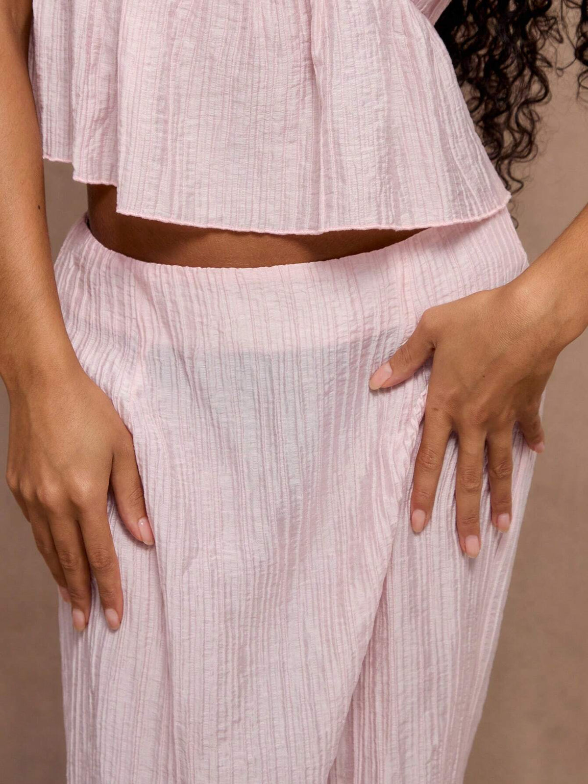 MUSERA Textured Cheesecloth Maxi Skirt