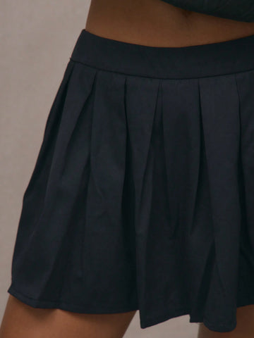 MUSERA Winter Clothes Pleated Mini Skirt