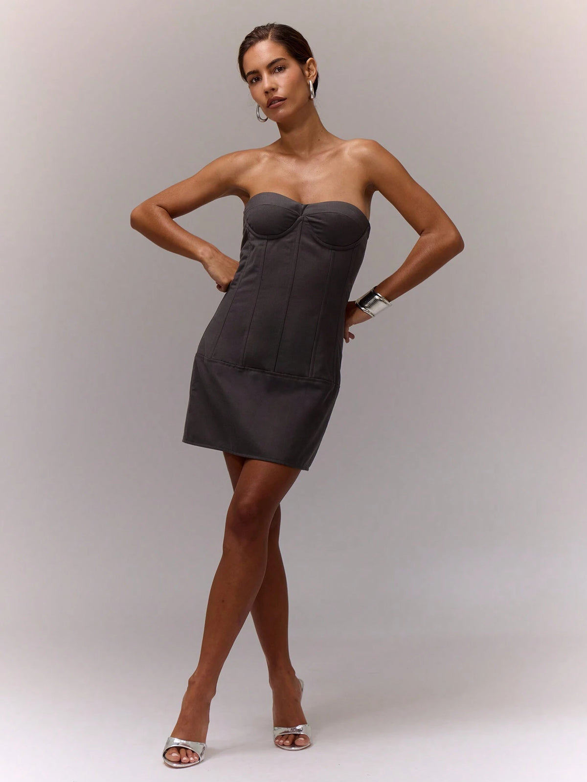 MUSERA Wired Corset Bandeau Short Dress