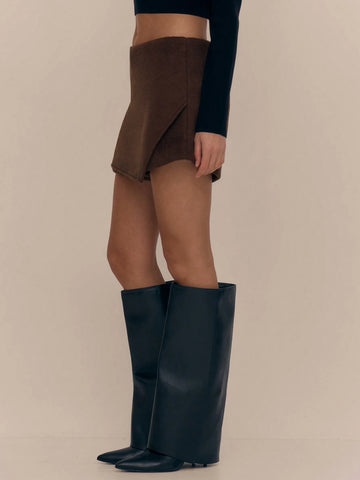 MUSERA Wrapped Front Panel Skort