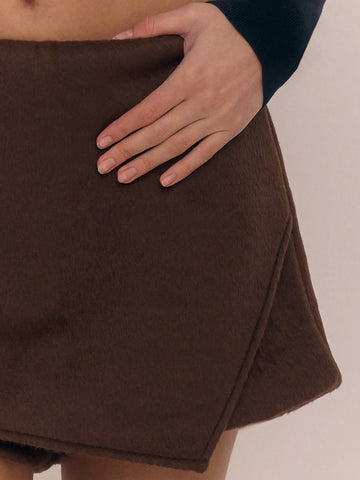 MUSERA Wrapped Front Panel Skort