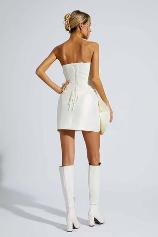 Madeleine White Strapless Mini Dress