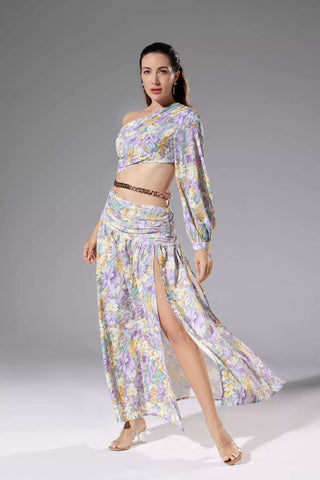 Madilyn Purple Floral Dress