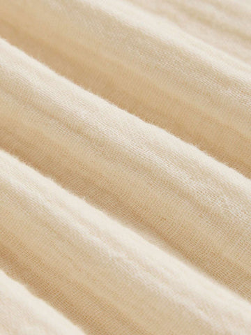 Maija Loose Casual Young Girl Double-Layer Peter Pan Collar Bowknot Decor Long Sleeve Dress