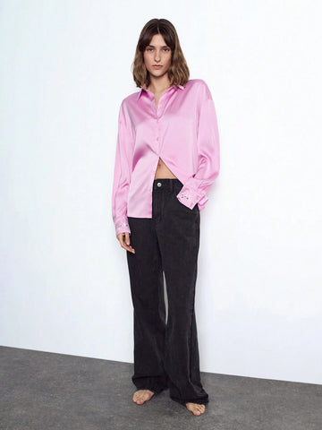 Maija Solid Drop Shoulder Shirt